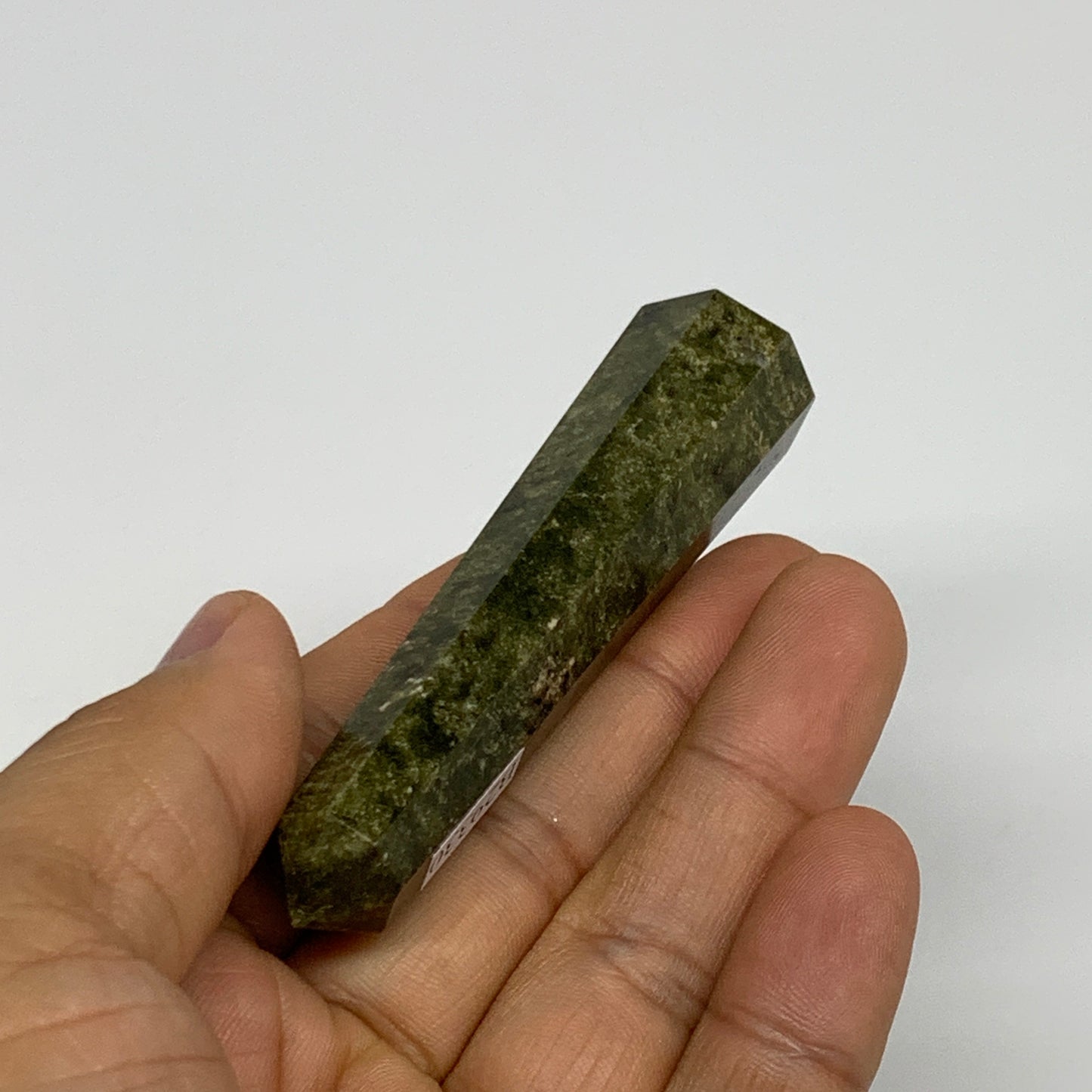 50g, 3"x0.8",  Natural Vasonite Tower Point Crystal from India, B29330