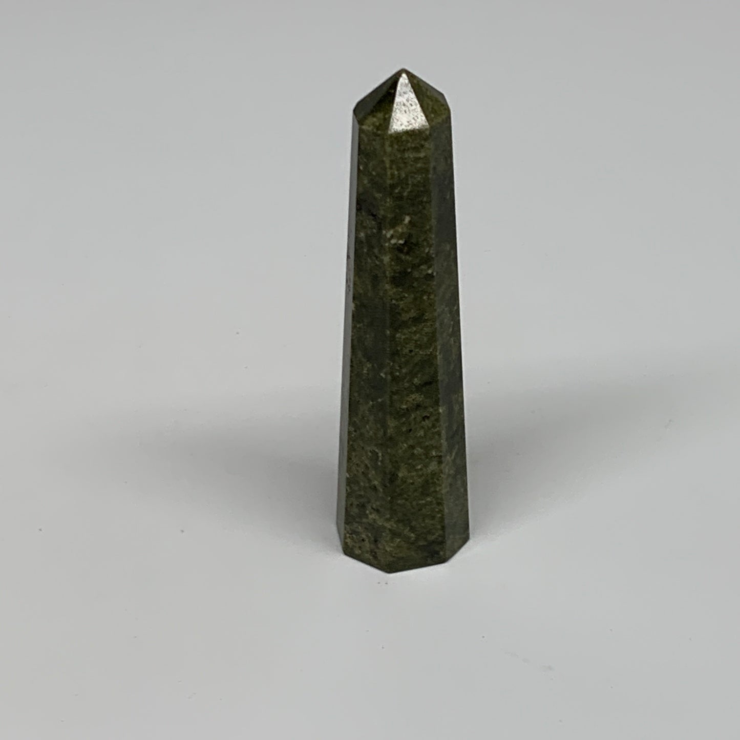 50g, 3"x0.8",  Natural Vasonite Tower Point Crystal from India, B29330