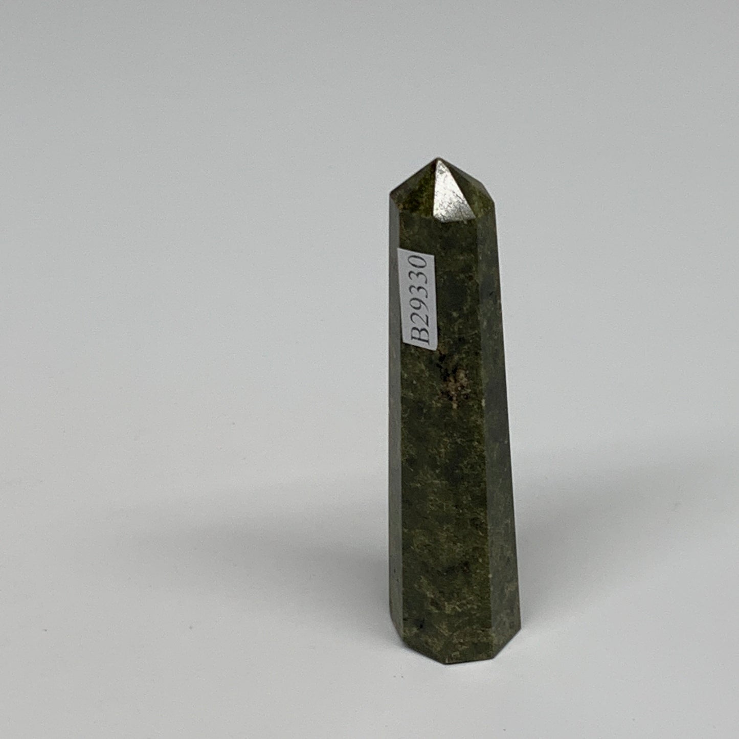 50g, 3"x0.8",  Natural Vasonite Tower Point Crystal from India, B29330