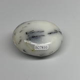 108.8g, 2.2"x1.9"x1.2", Dendrite Opal Palm-Stone Reiki Energy Crystal, B27810