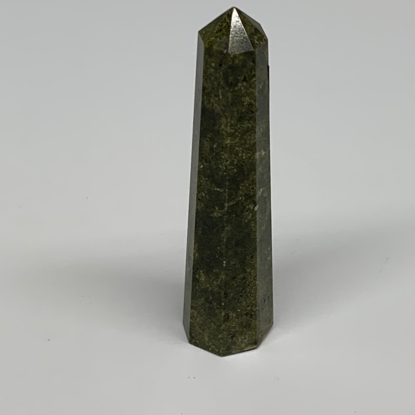 50g, 3"x0.8",  Natural Vasonite Tower Point Crystal from India, B29330