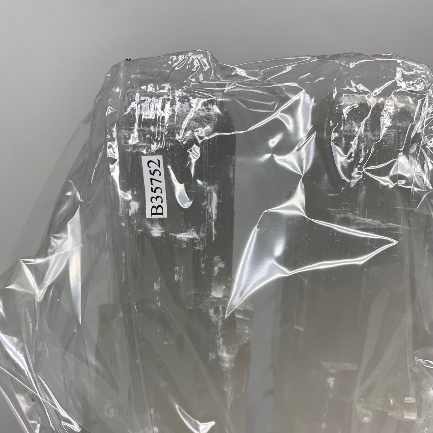 10.4 lbs, 15.3"x5.1"x3.5" Rough Selenite (Satin Spar) Lamp Tower W/Chord, B35752