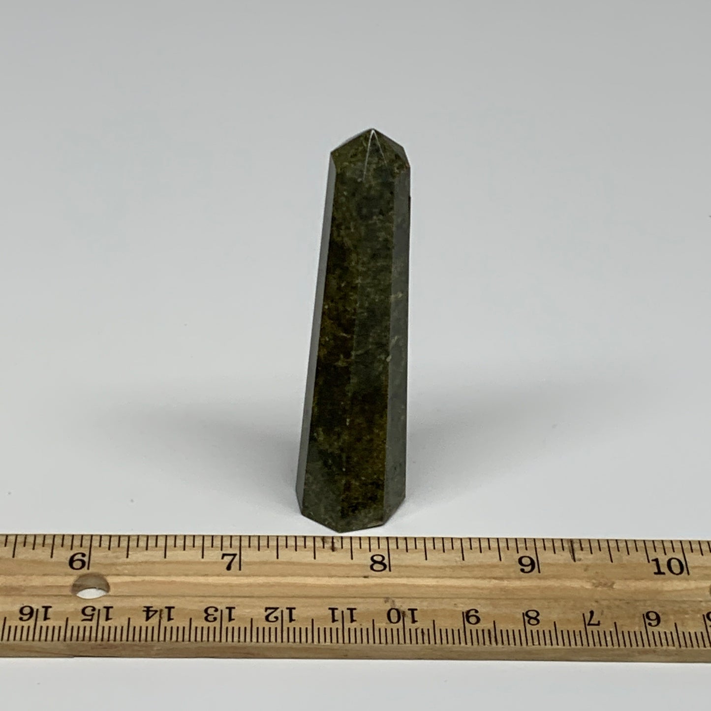50g, 3"x0.8",  Natural Vasonite Tower Point Crystal from India, B29330