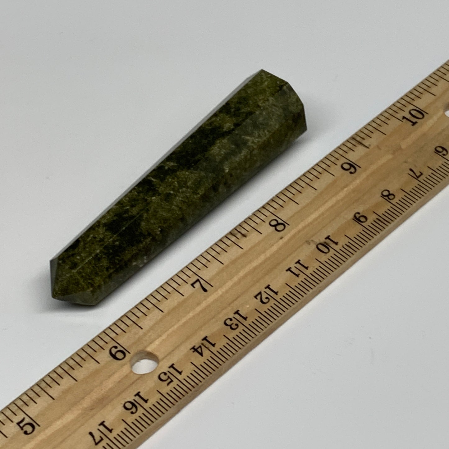 50g, 3"x0.8",  Natural Vasonite Tower Point Crystal from India, B29330