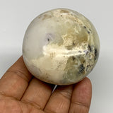 146.4g, 2.4"x2.3"x1.2", Dendrite Opal Palm-Stone Reiki Energy Crystal, B27811
