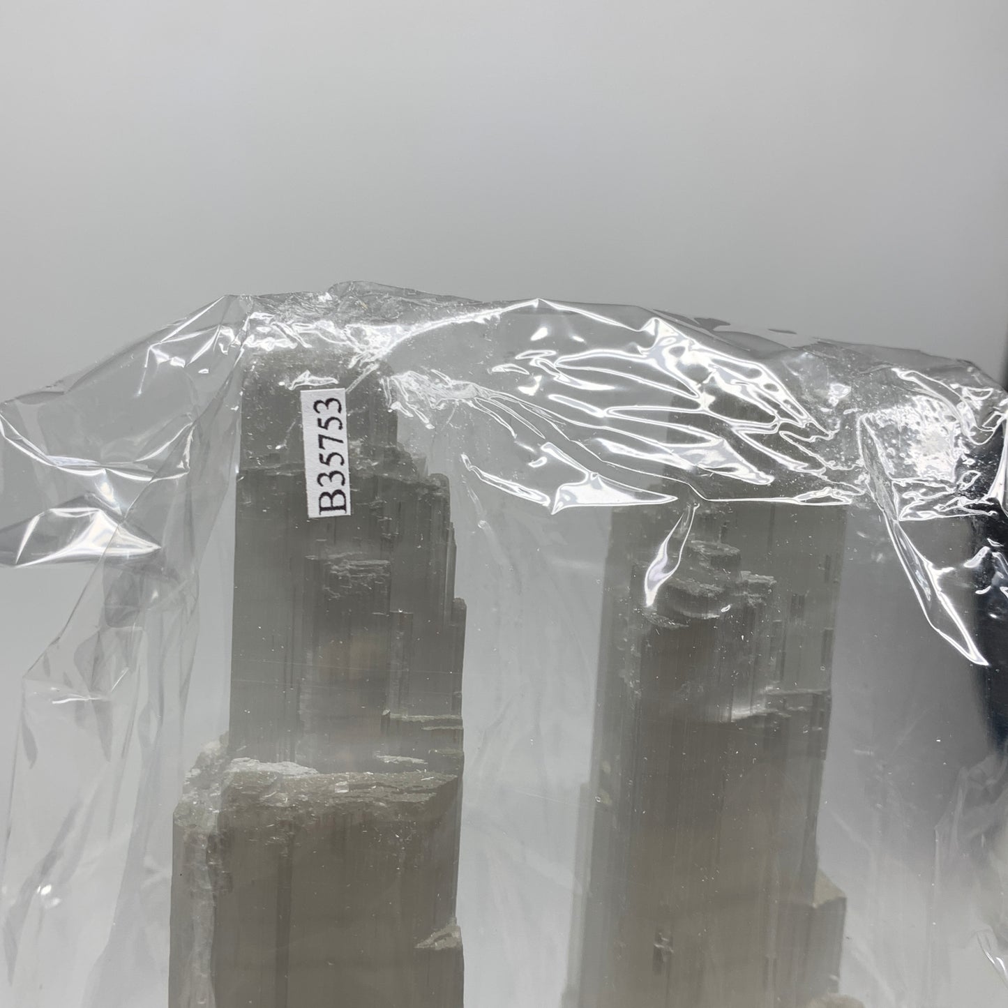 9.2 lbs, 15.3"x4.6"x3.4" Rough Selenite (Satin Spar) Lamp Tower W/Chord, B35753