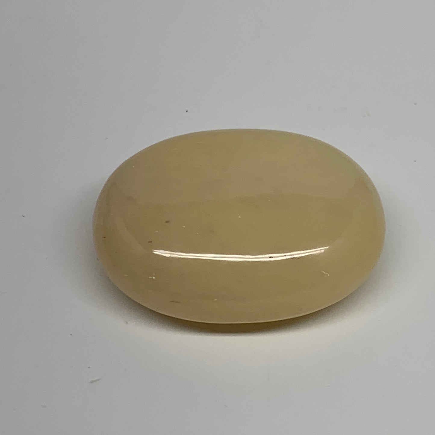 83.7g, 2.2"x1.7"x0.8", Yellow Aventurine Palm-Stone Crystal Stone, B35055