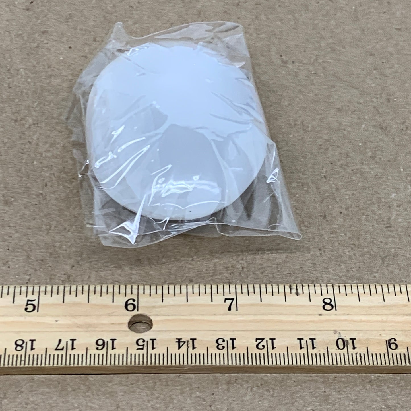 105g, 2.8"x2"x1", White Selenite Palmstone Crystal Pillow Reiki, B36367