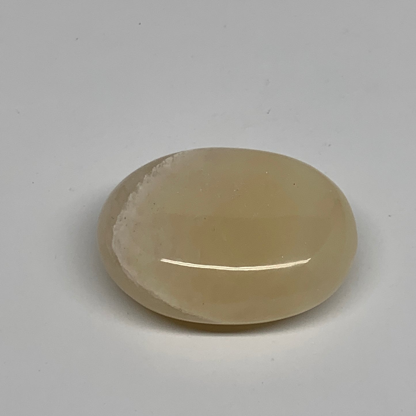 81.5g, 2.2"x1.7"x0.8", Yellow Aventurine Palm-Stone Crystal Stone, B35057