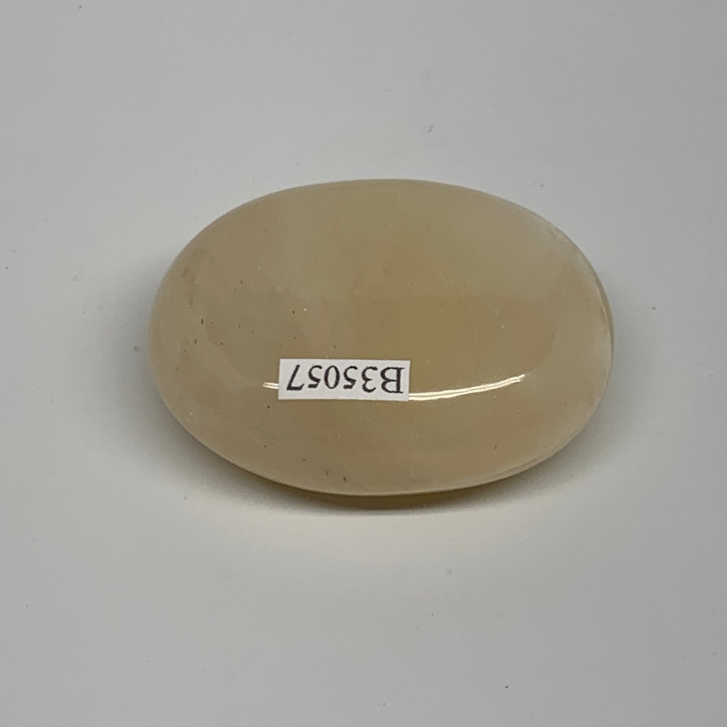 81.5g, 2.2"x1.7"x0.8", Yellow Aventurine Palm-Stone Crystal Stone, B35057