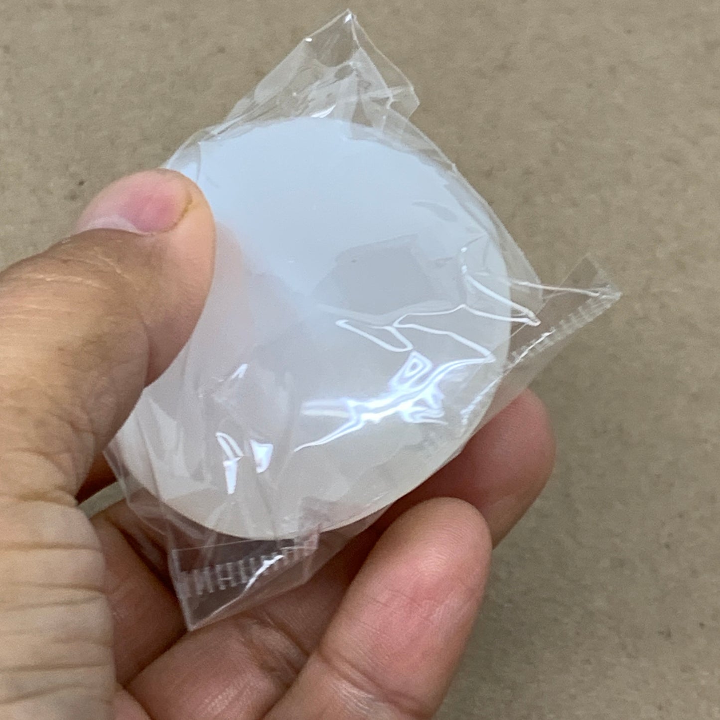 98g, 2.7"x2"x1", White Selenite Palmstone Crystal Pillow Reiki, B36370