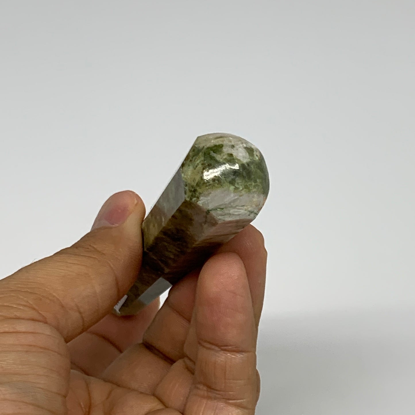 75.5g, 4.2"x0.8",  Natural Vasonite Wand Point Crystal from India, B29336