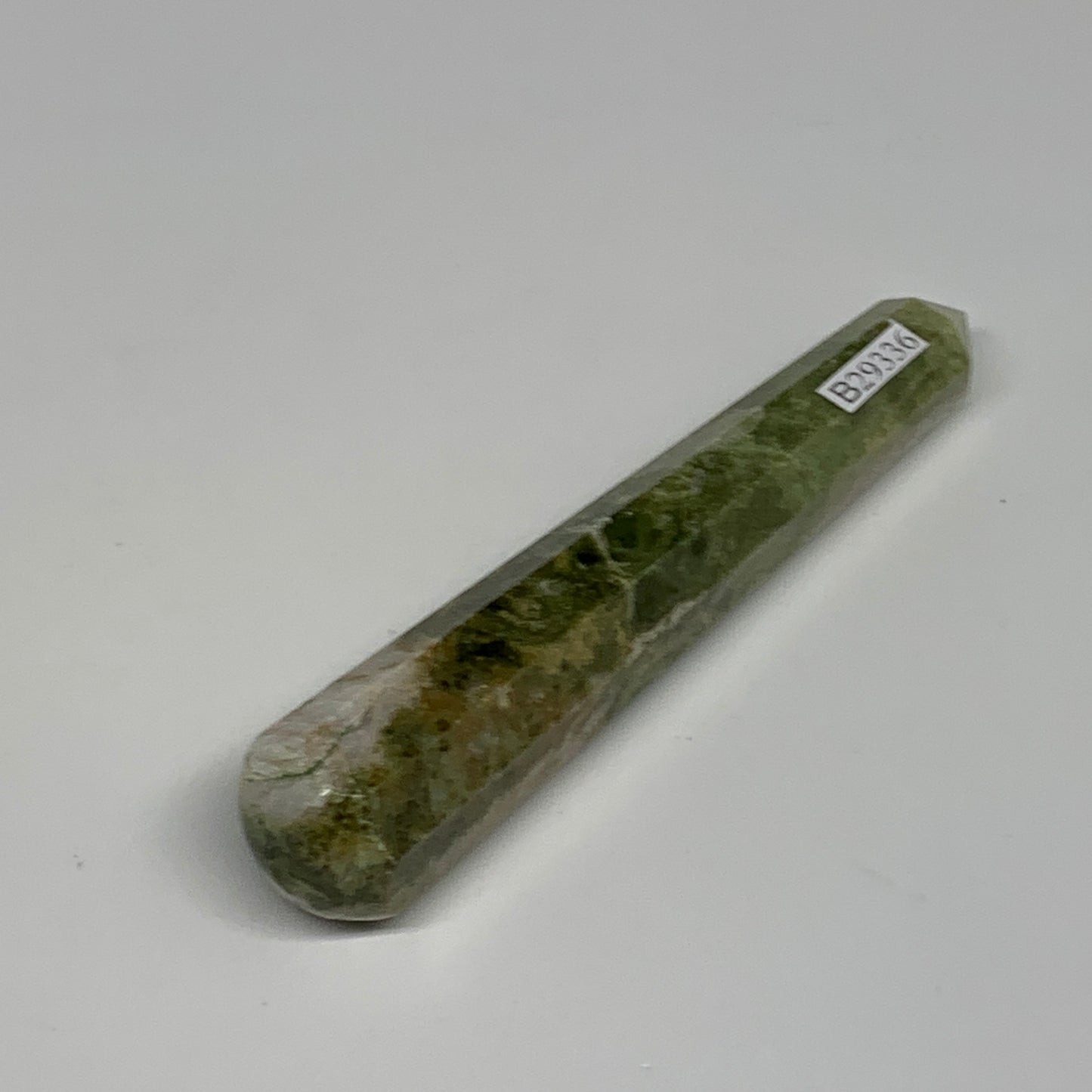 75.5g, 4.2"x0.8",  Natural Vasonite Wand Point Crystal from India, B29336