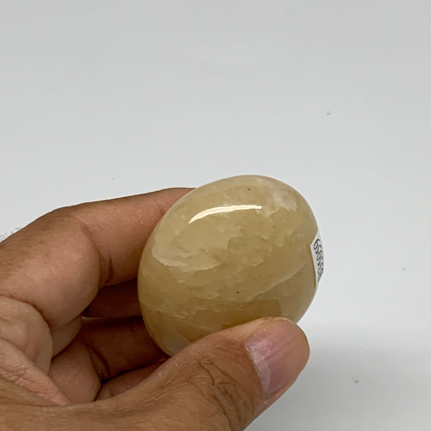 71.6g, 2"x1.6"x0.8", Yellow Aventurine Palm-Stone Crystal Stone, B35059