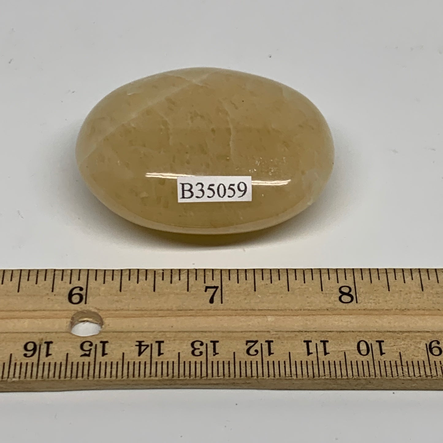 71.6g, 2"x1.6"x0.8", Yellow Aventurine Palm-Stone Crystal Stone, B35059