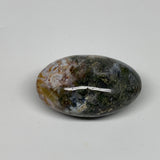 111.8g, 2.5"x1.6"x1.2" Natural Ocean Jasper Palm-Stone Orbicular Jasper, B30771