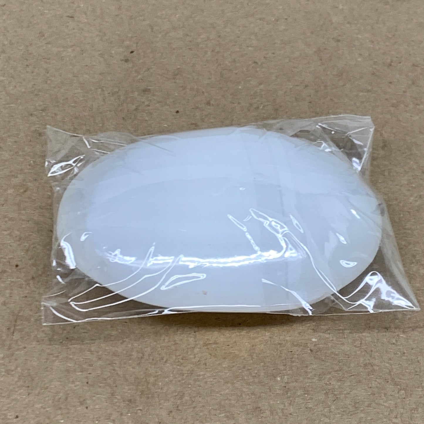 97g, 2.8"x2"x0.9", White Selenite Palmstone Crystal Pillow Reiki, B36374