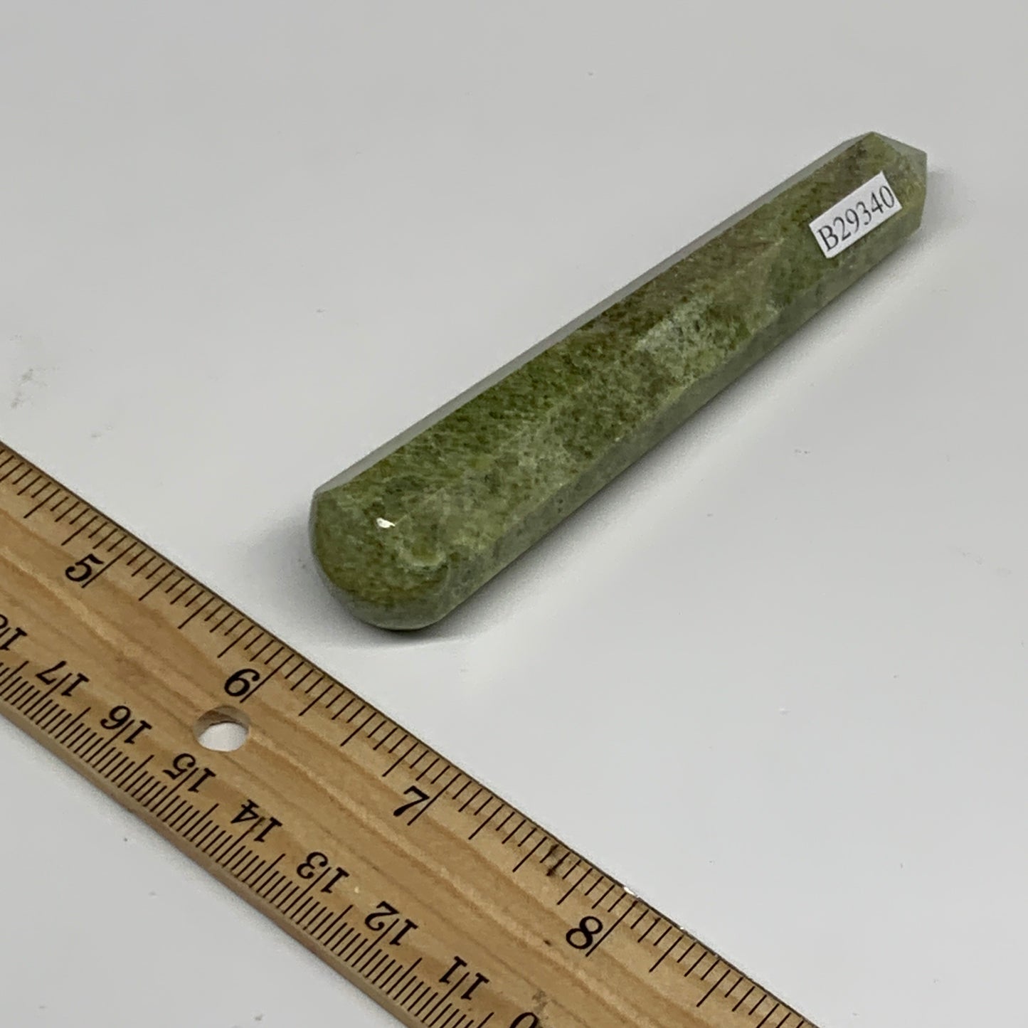 73.8g, 4.1"x0.8",  Natural Vasonite Wand Point Crystal from India, B29340