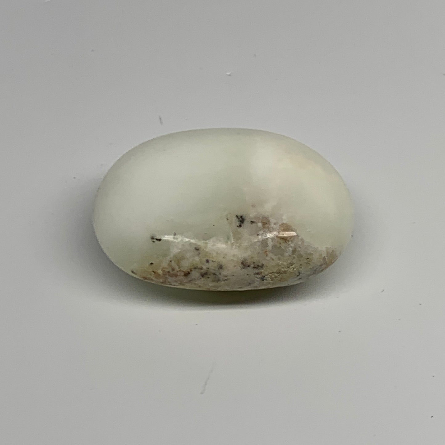 79.1g, 2.3"x1.7"x1", Dendrite Opal Palm-Stone Reiki Energy Crystal, B27821