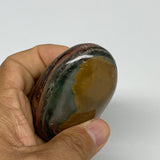 146.1g, 2.8"x1.8"x1.2" Natural Ocean Jasper Palm-Stone Orbicular Jasper, B30767