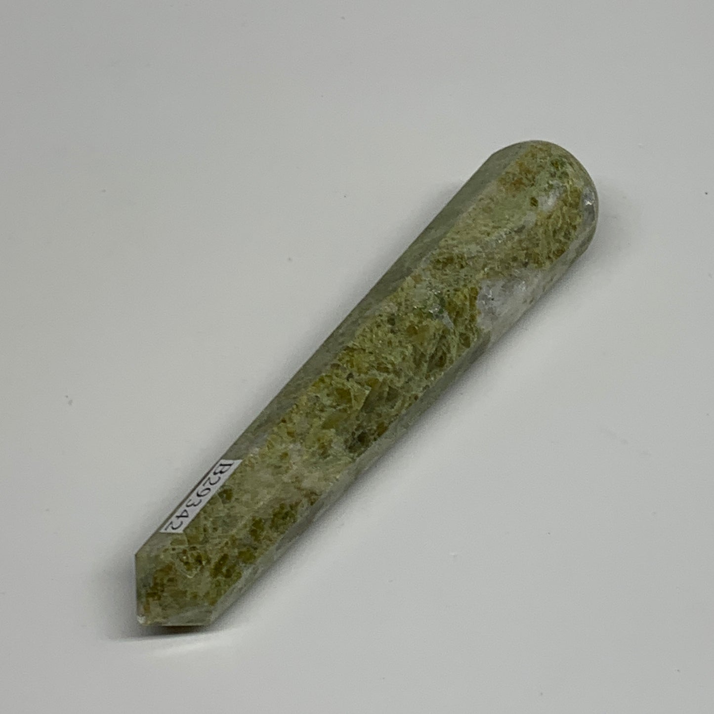 65.3g, 4"x0.7",  Natural Vasonite Wand Point Crystal from India, B29342