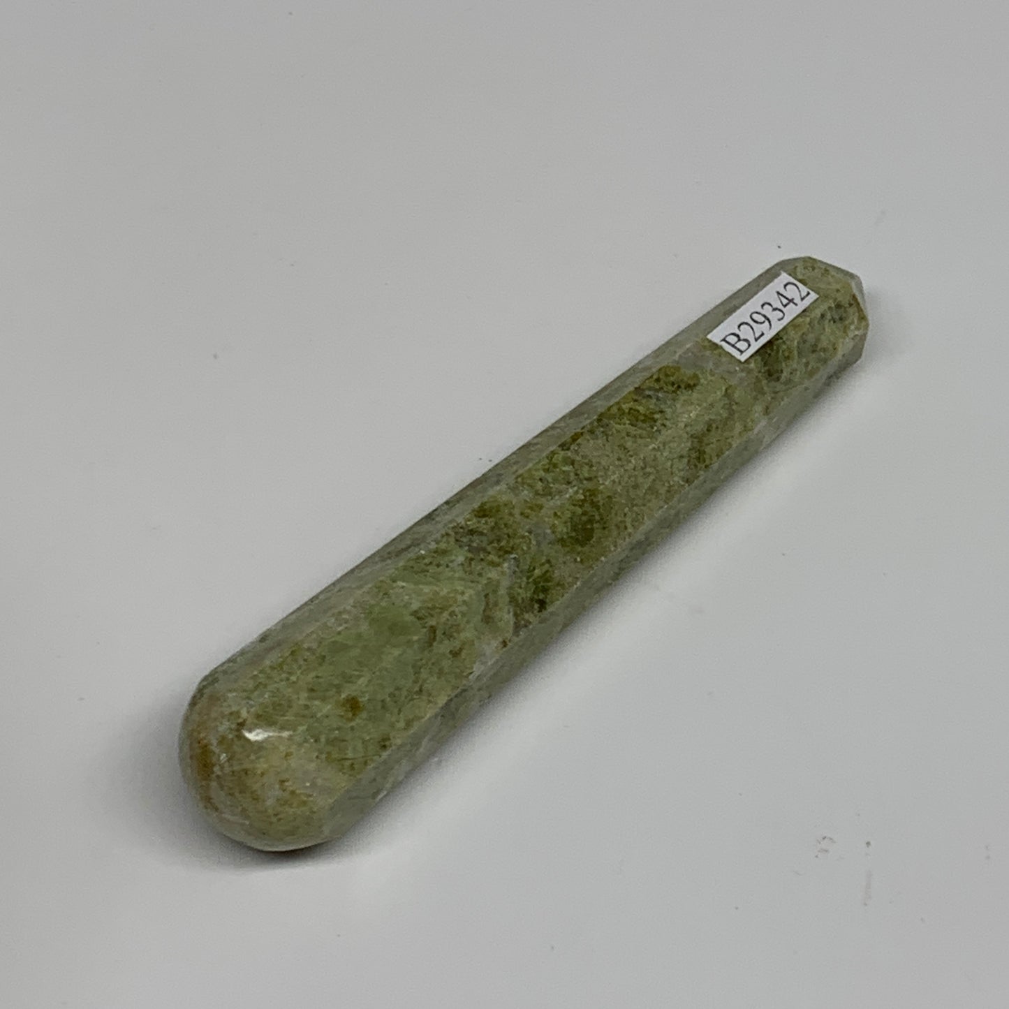 65.3g, 4"x0.7",  Natural Vasonite Wand Point Crystal from India, B29342