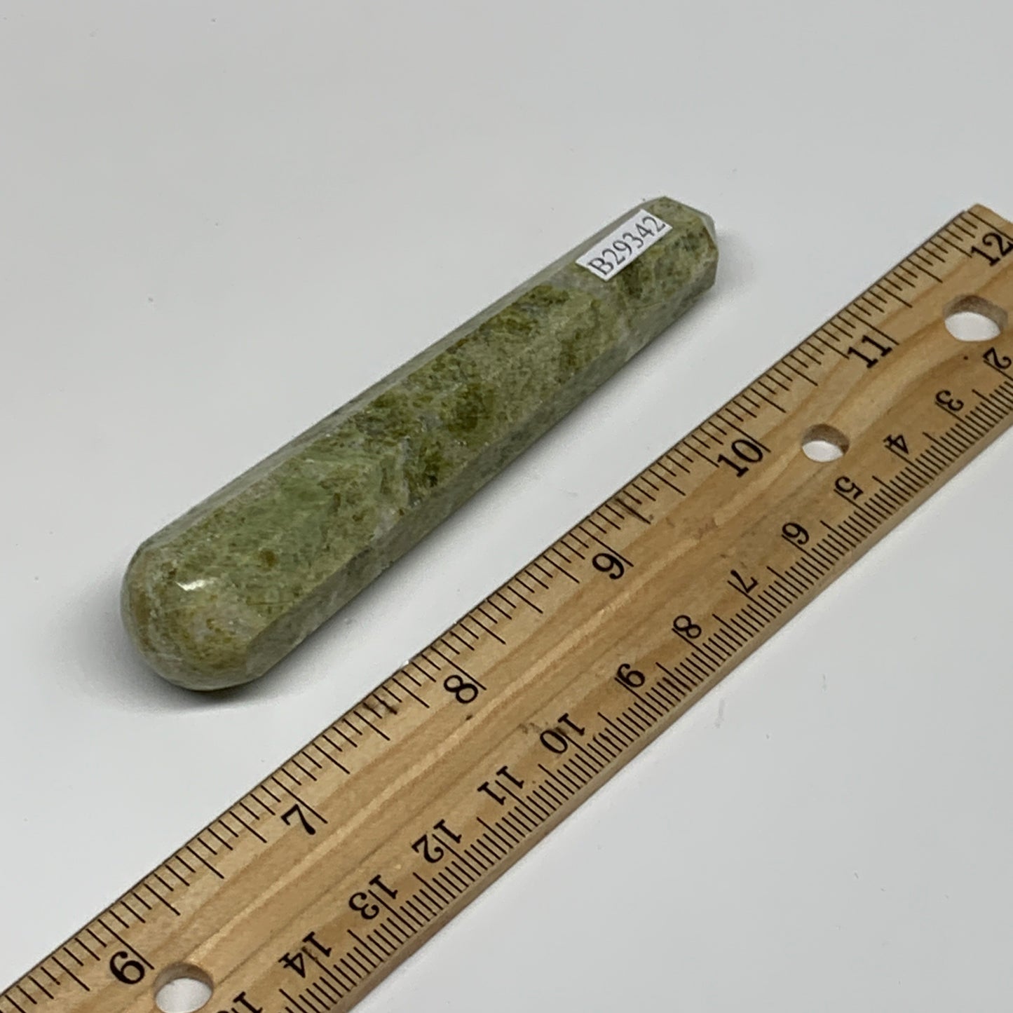 65.3g, 4"x0.7",  Natural Vasonite Wand Point Crystal from India, B29342