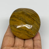 131.2g, 2.5"x2.3"x1.1" Natural Ocean Jasper Palm-Stone Orbicular Jasper, B30764