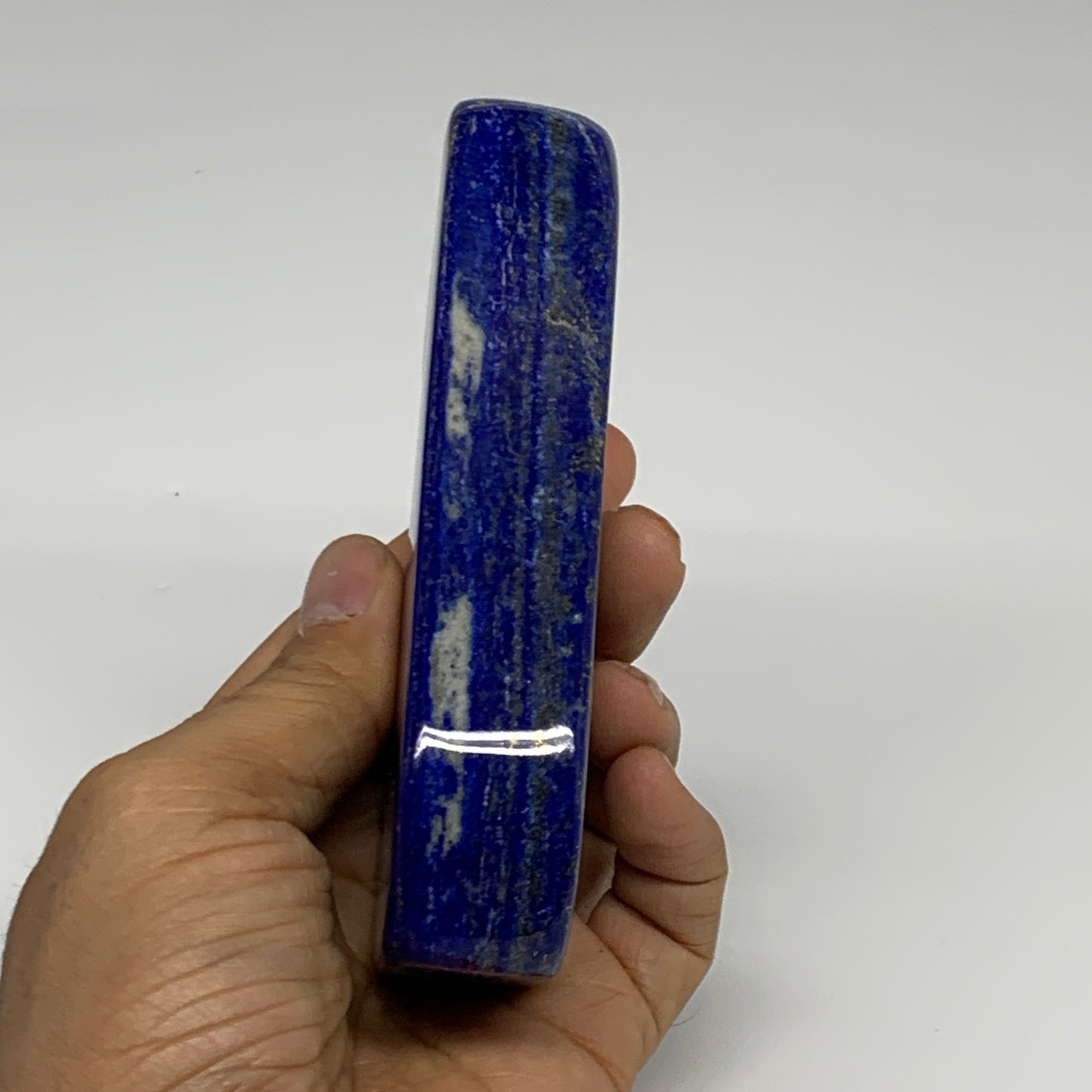 0.62 lbs, 4.6"x1.8"x1.9", Natural Freeform Lapis Lazuli from Afghanistan, B32961