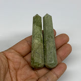 79.7g, 3", 2pcs,  Natural Vasonite Wand Point Crystal @India, B29345