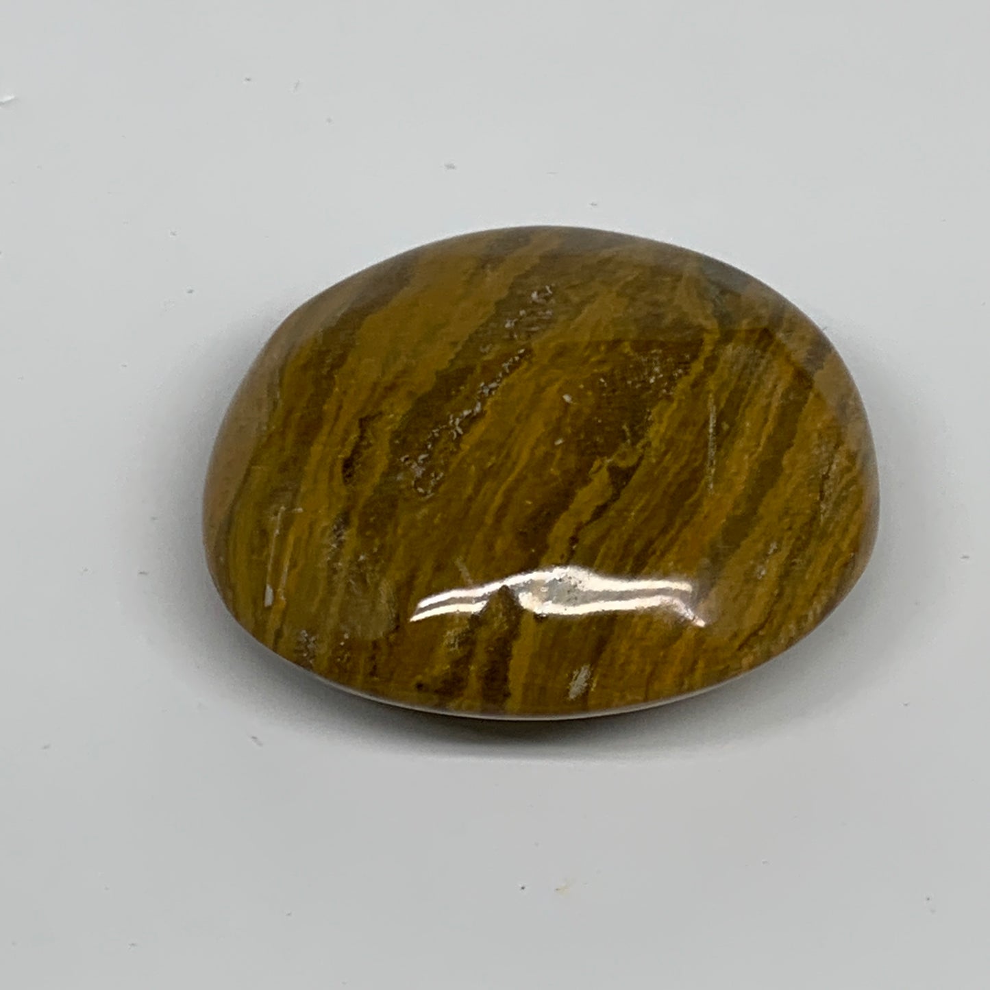 131.2g, 2.5"x2.3"x1.1" Natural Ocean Jasper Palm-Stone Orbicular Jasper, B30764
