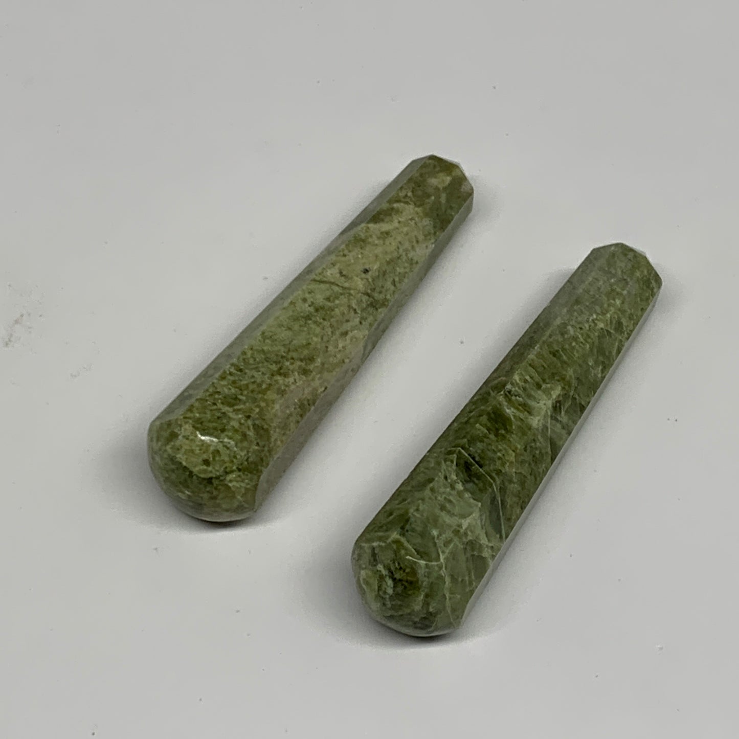 79.7g, 3", 2pcs,  Natural Vasonite Wand Point Crystal @India, B29345