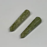 77.7g, 2.9"- 3.1", 2pcs,  Natural Vasonite Wand Point Crystal @India, B29347