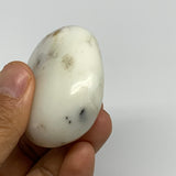84.4g, 2.1"x1.9"x1", Dendrite Opal Palm-Stone Reiki Energy Crystal, B27827