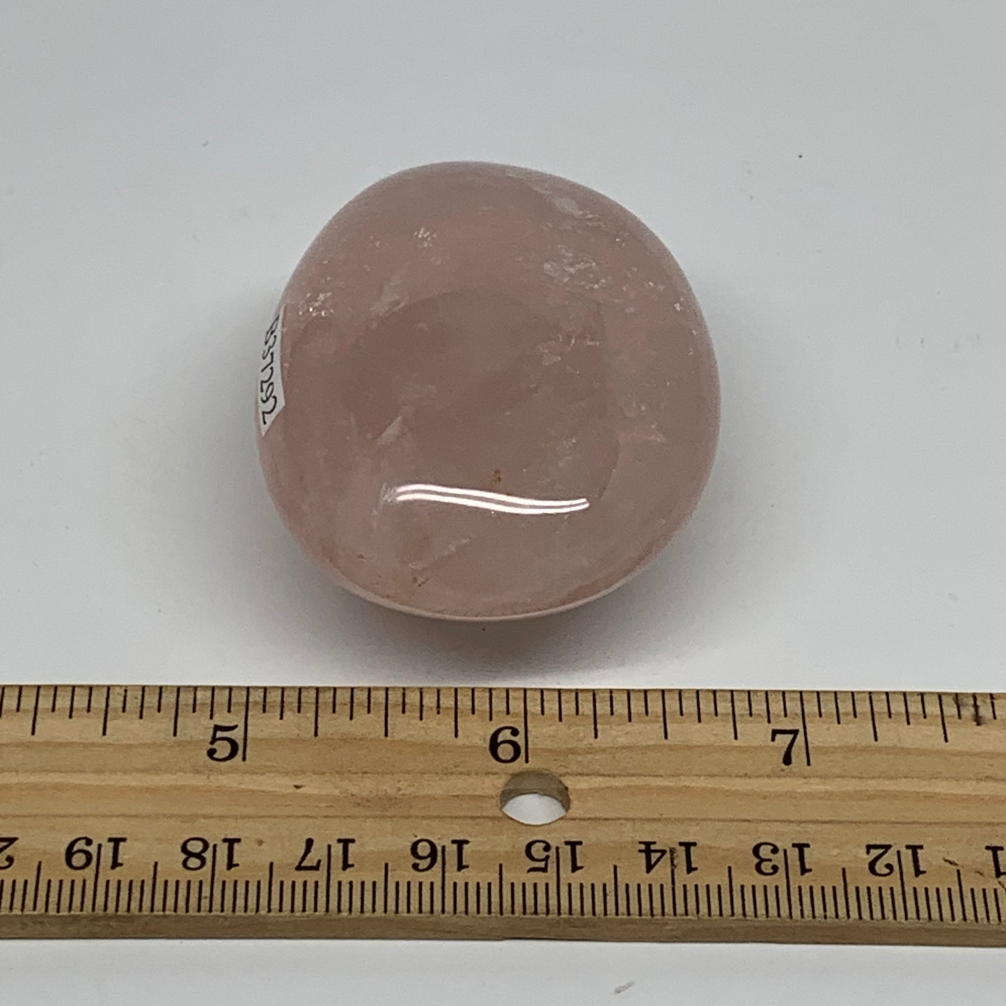 100g , 2.2"x1.7"x1.1", Natural Pink Rose Quartz Palm-stone Crystal, B37292