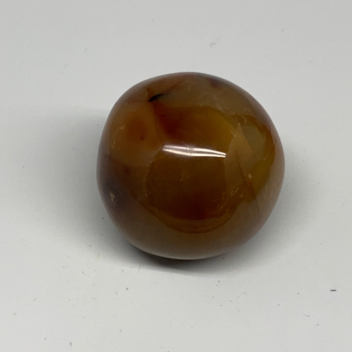 169.9g, 2"x2"x1.8", Red Carnelian Palm-Stone Gem Crystal Polished, B28609