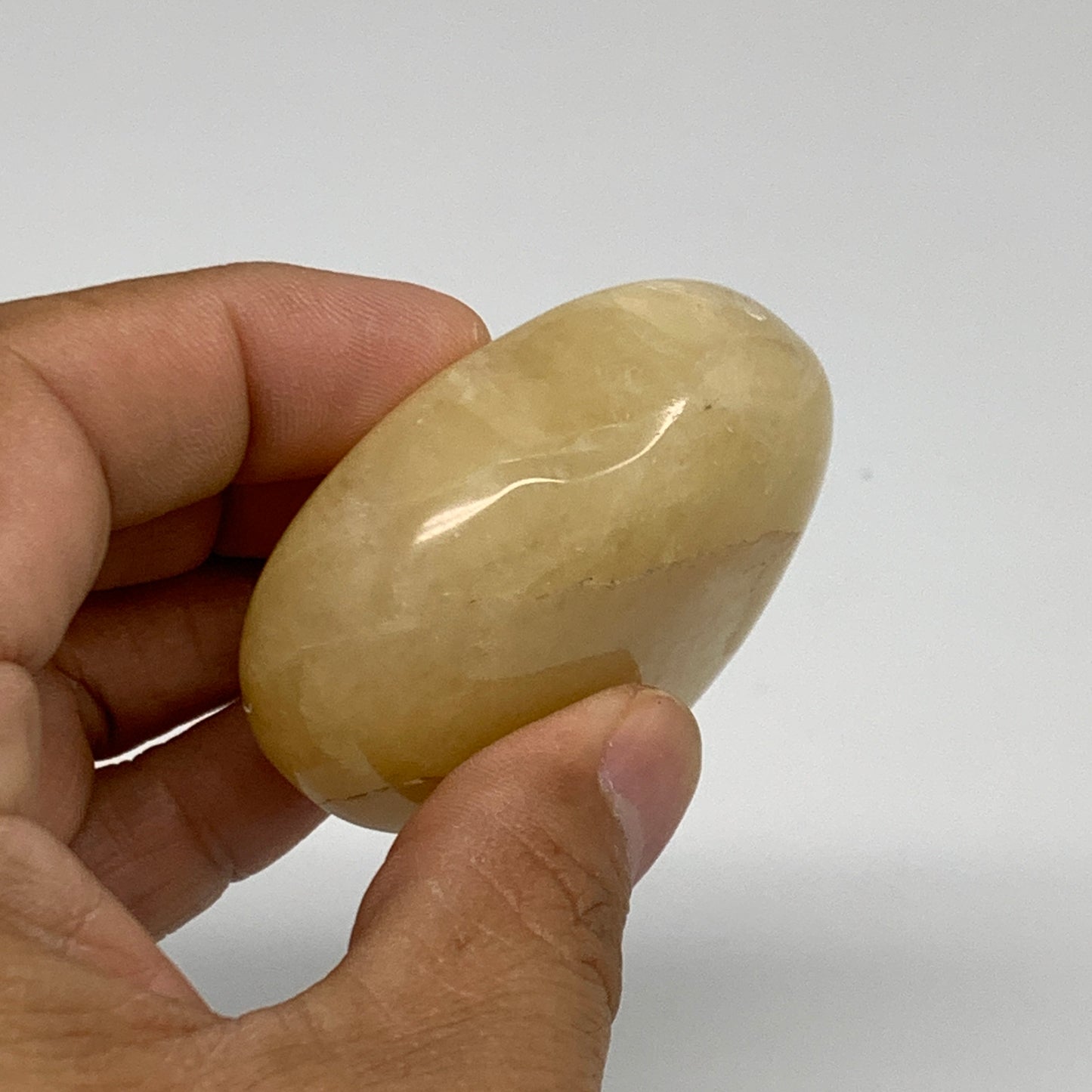 92.9g, 2.1"x2.1"x0.8" Natural Yellow Aventurine Heart Crystal Stone, B35072