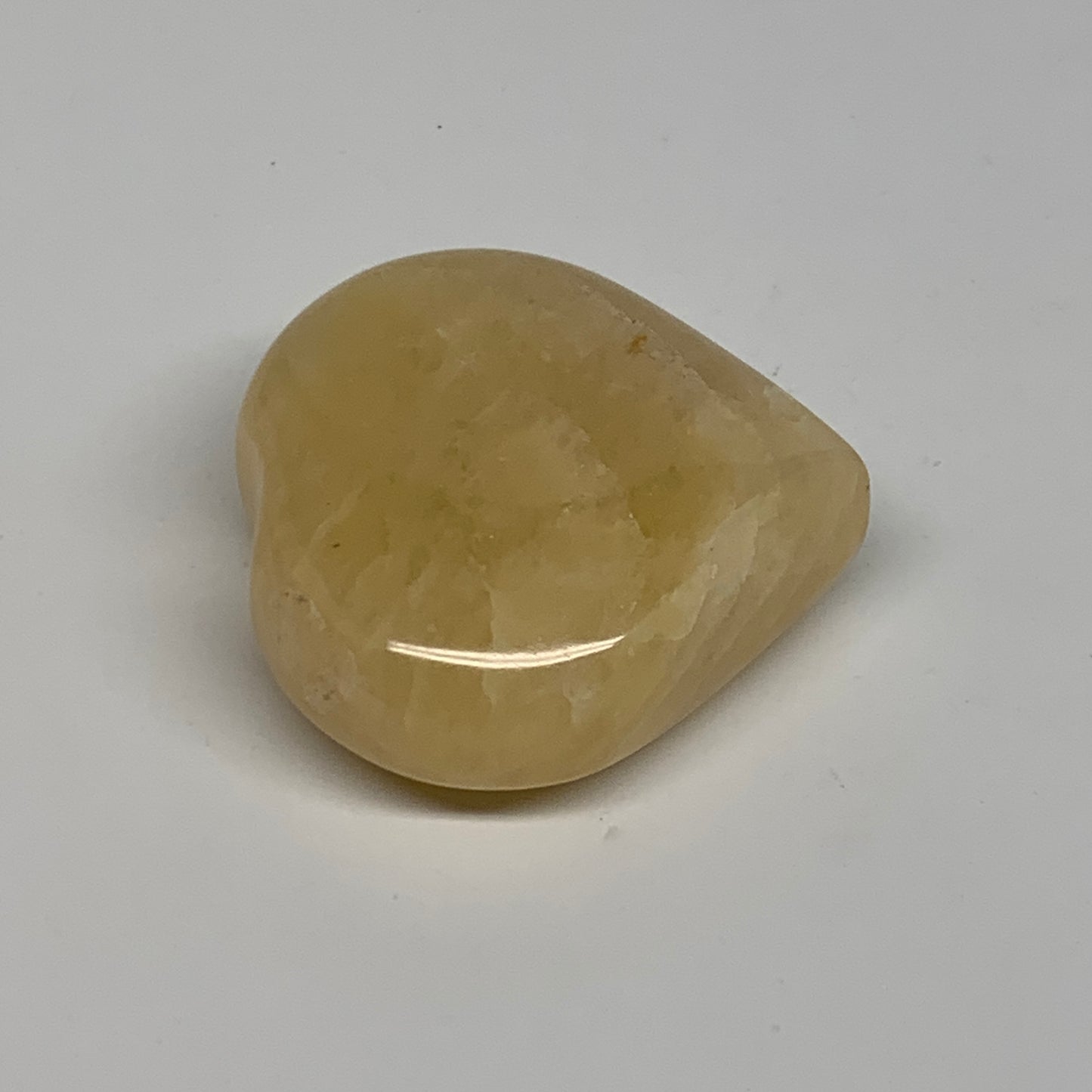 92.9g, 2.1"x2.1"x0.8" Natural Yellow Aventurine Heart Crystal Stone, B35072