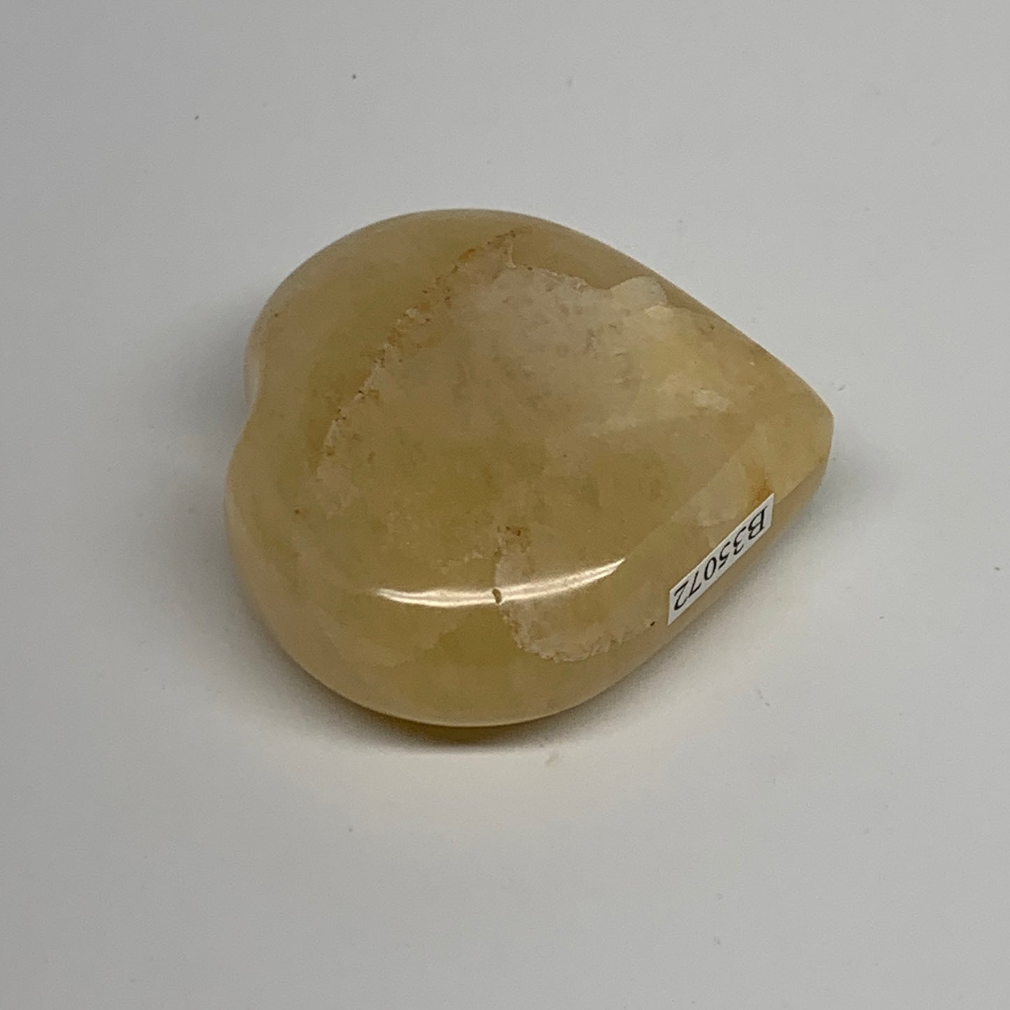 92.9g, 2.1"x2.1"x0.8" Natural Yellow Aventurine Heart Crystal Stone, B35072