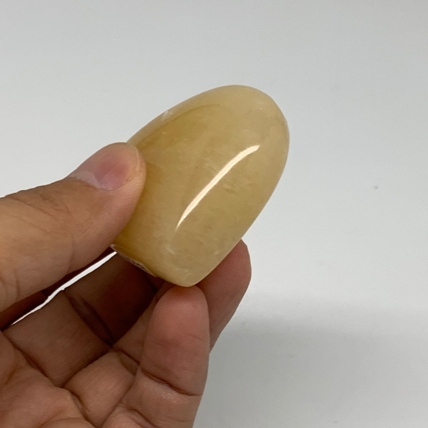 67.6g,1.9"x1.9"x0.8" Natural Yellow Aventurine Heart Crystal Stone, B35074