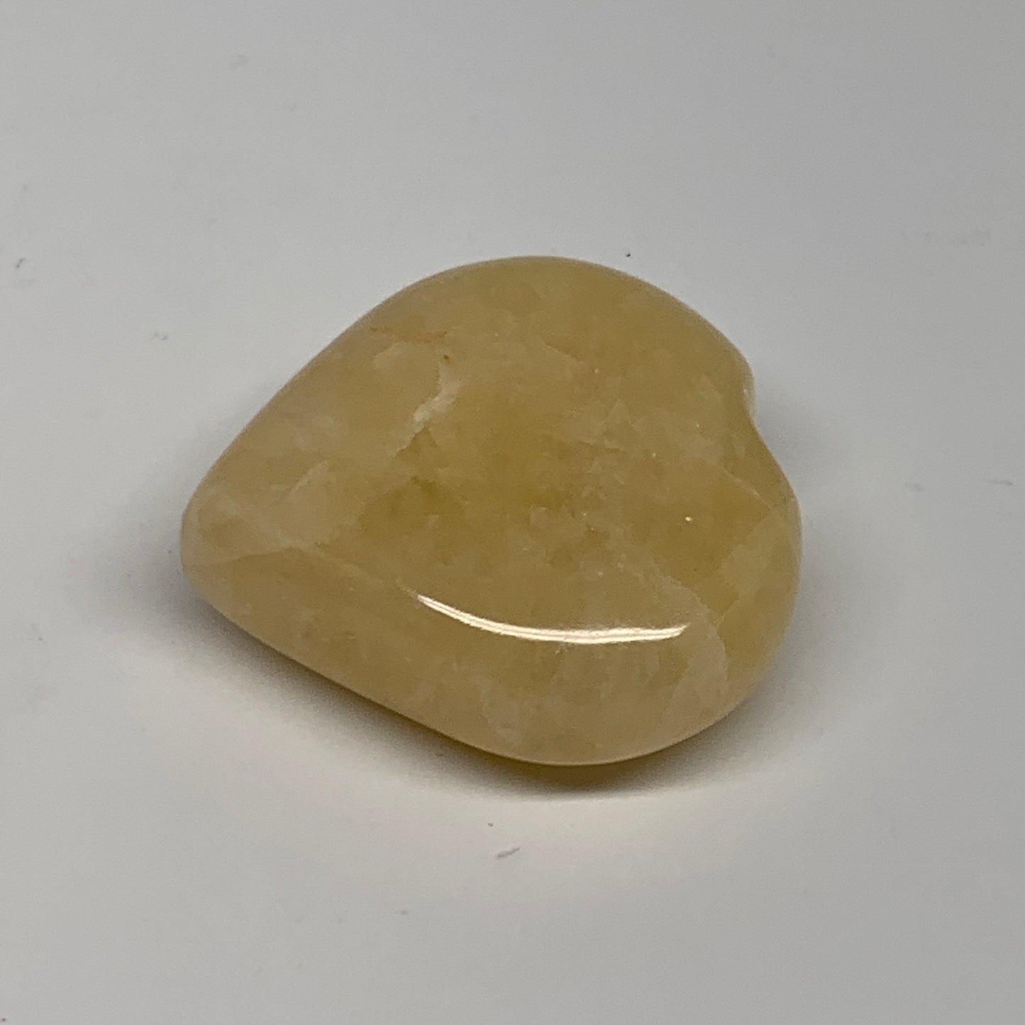 90g,2"x2.1"x0.9" Natural Yellow Aventurine Heart Crystal Stone, B35075