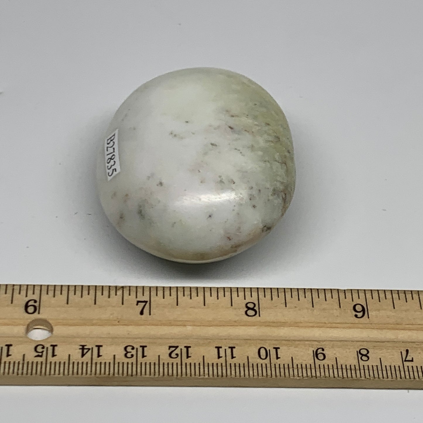 109.7g, 2.4"x1.9"x1.2", Dendrite Opal Palm-Stone Reiki Energy Crystal, B27835