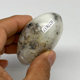 98.6g, 2.3"x1.9"x1.2", Dendrite Opal Palm-Stone Reiki Energy Crystal, B27837