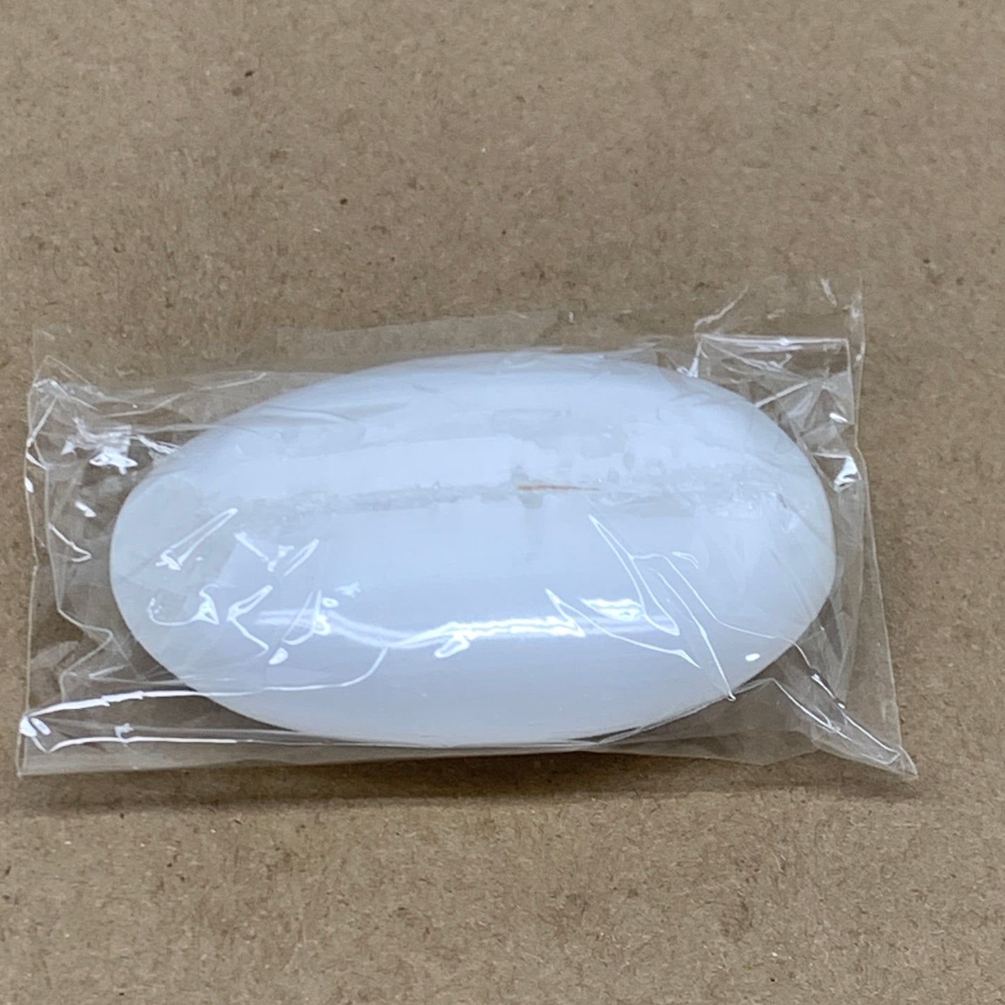 103g, 2.8"x2"x1", White Selenite Palmstone Crystal Pillow Reiki, B36393