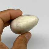 112.6g, 2.4"x1.8"x1.1", Dendrite Opal Palm-Stone Reiki Energy Crystal, B27838