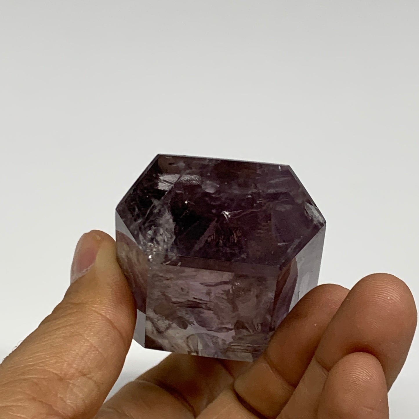 146.7g, 3"x1.7"x1", Natural Amethyst Tower Point Obelisk @Brazil, B32273