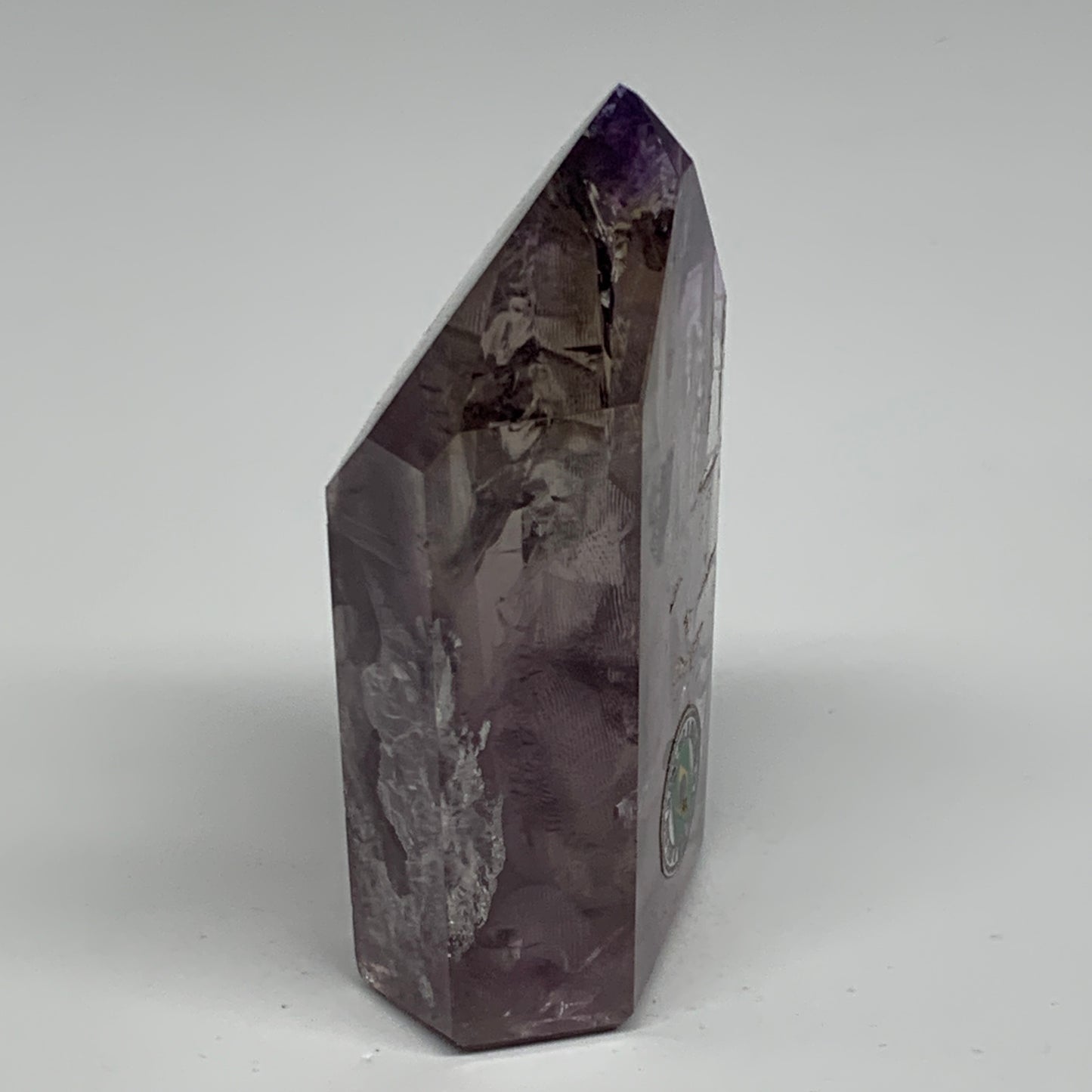 146.7g, 3"x1.7"x1", Natural Amethyst Tower Point Obelisk @Brazil, B32273