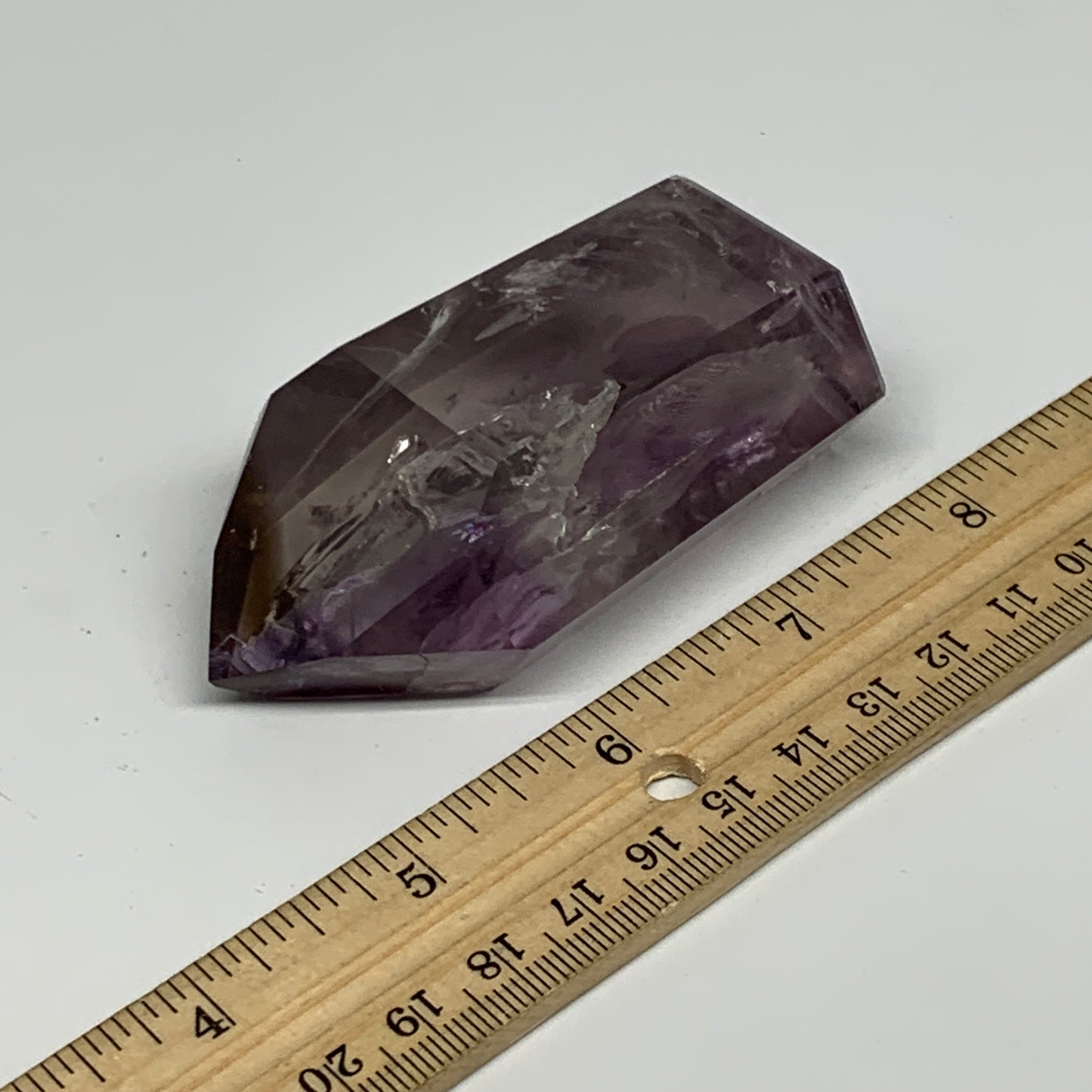 146.7g, 3"x1.7"x1", Natural Amethyst Tower Point Obelisk @Brazil, B32273