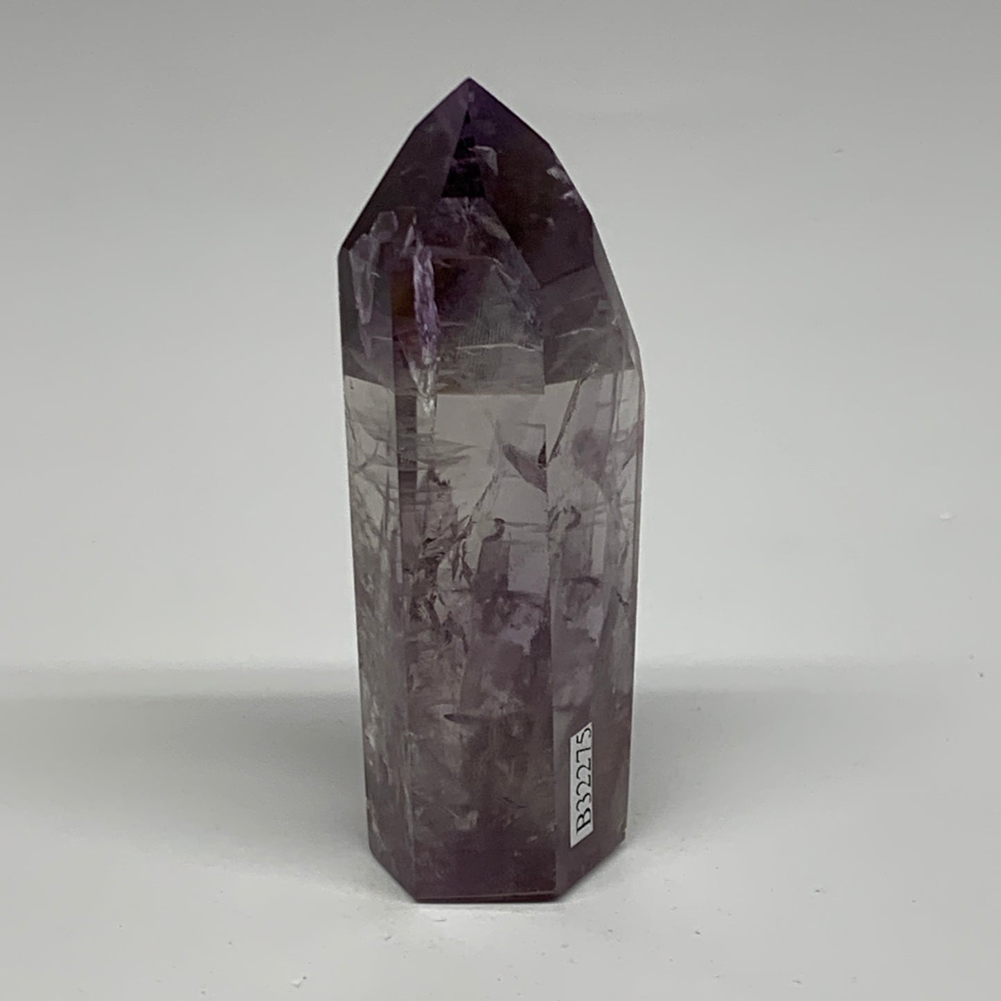 96.3g, 3.5"x1.2"x0.9", Natural Amethyst Tower Point Obelisk @Brazil, B32275