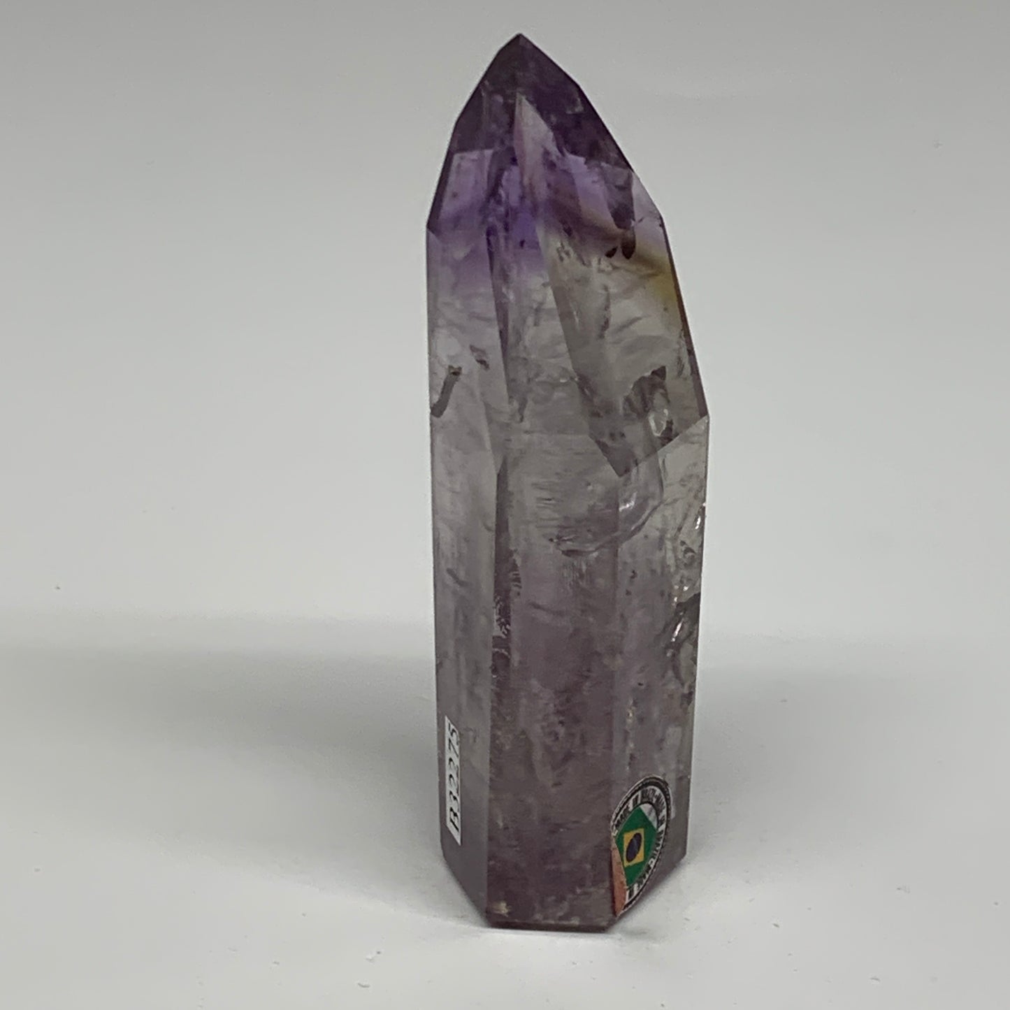 96.3g, 3.5"x1.2"x0.9", Natural Amethyst Tower Point Obelisk @Brazil, B32275